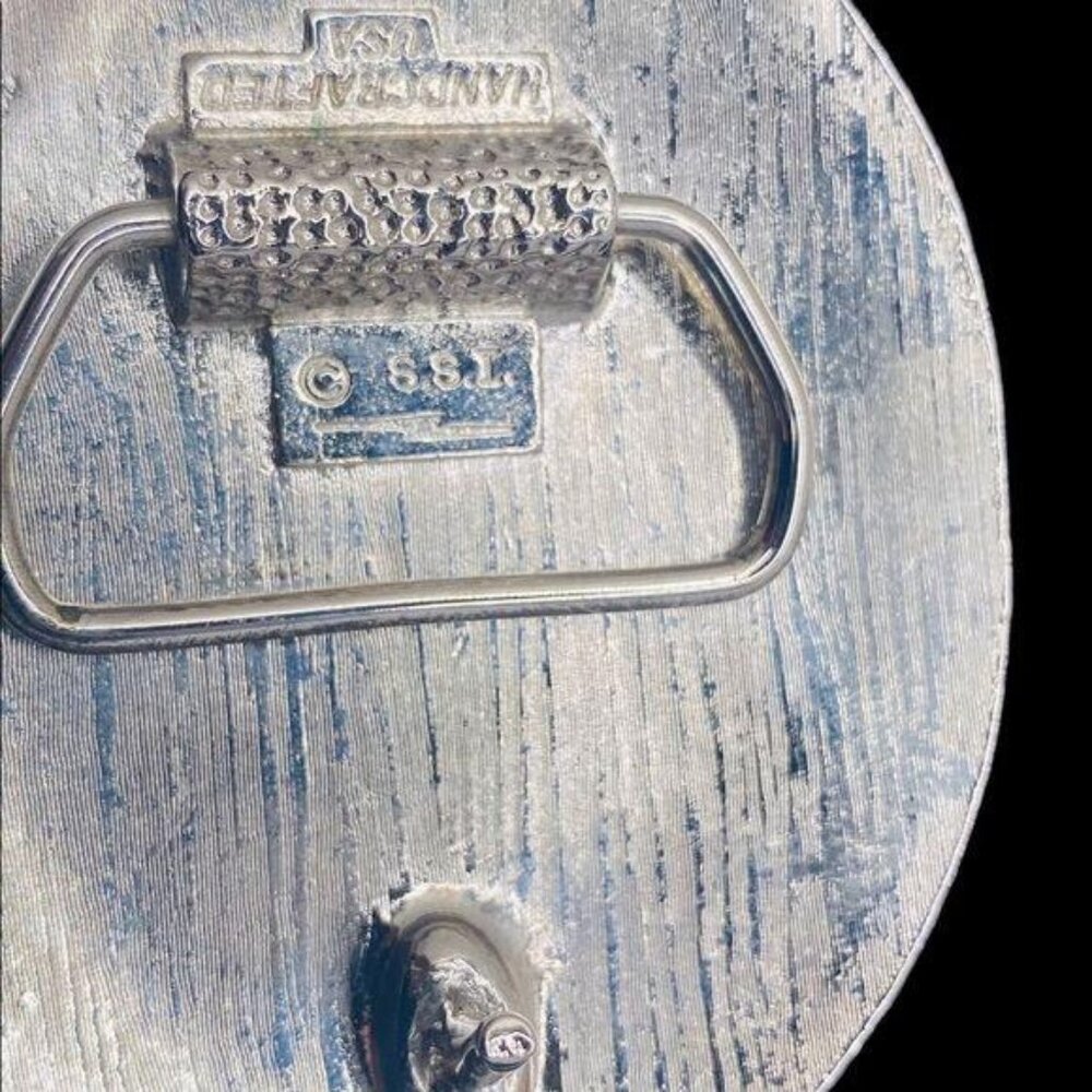 Vintage Silver Belt Bucle Handcrafted in USA - Picture 5 of 7